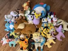 ポケモン ぬいぐるみ まとめ売り 引退セット ポケセン限定 ブイズ 一番くじ込