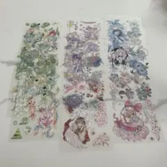 【コラージュ素材】PETシールシート13枚