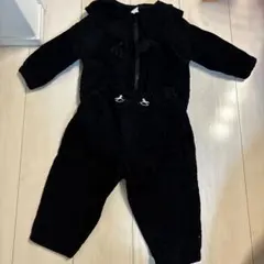 黒いコーデュロイ ベビー服 90 バースディ　コトリ