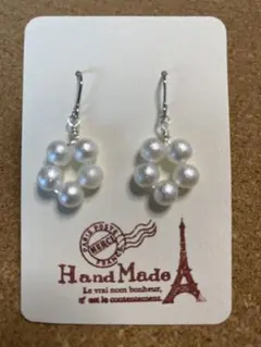 ハンドメイド　ピアス