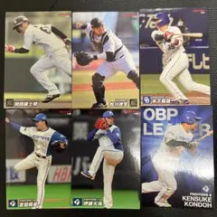 プロ野球チップス2022 選手カード 6枚セット マリーンズ ファイターズ 松川