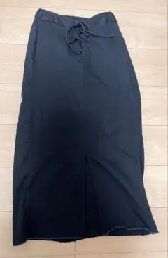 GU レースアップナローミディスカート Mサイズ ブラック