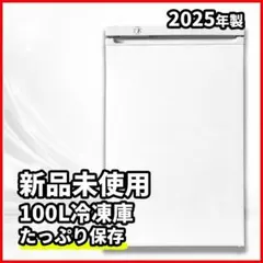 新品未使用 2025年製 100L 冷凍庫 省電力 静音 前開き 4段トレーのサムネイル