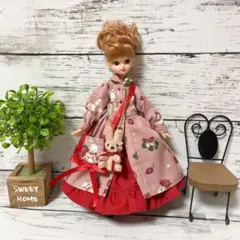 No.363【ピンクうさぎ】リカちゃん　ブライス　ハンドメイド服