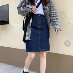 デニムスカートxl