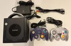 【動作確認済】ゲームキューブブラック　付属品+コントローラー2個