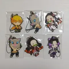 鬼滅の刃 一番くじ ～無限列車編～ ラバーストラップ 6個セット