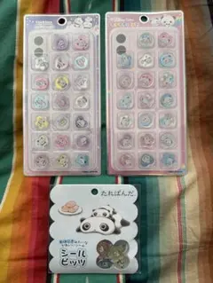 たれぱんだ　もちもちぱんだ　おはじきシール　３種セット　シールビッツ　新品未使用