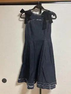 LANVIN en Bleu デニムノースリーブワンピース 38のサムネイル
