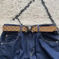 00s oakley skull buckle belt y2k brown - メルカリ