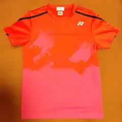 YONEX VERSICOOL Tシャツ M オレンジ/ピンク