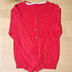 earth music&ecologyレッドカーディガン