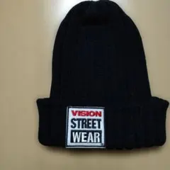 VISION STREET WEAR 黒 ニット帽