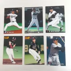 カルビープロ野球カード6枚　1997年、2000年、2001年