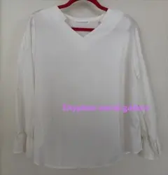 Ehyphen world gallery 長袖ブラウス ホワイト❣️のサムネイル