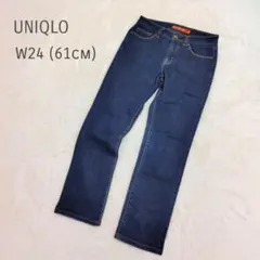 ユニクロ スキニーデニム W24 (61cm) スリムフィット ストレートデニム