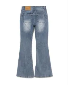 andmary Lacey ribbon heart hip denim M - メルカリ