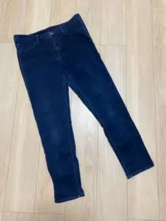 インディゴ染め　ネイビースキニーパンツ　フリーサイズ