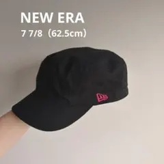【極美品】ニューエラ ワークキャップ 黒 ピンク 7 7/8 62.5cmのサムネイル