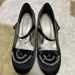 axes femme　アクシーズファム　パンプス　フォーマル　結婚式　黒