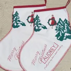 クリスマスストッキング 2枚セット AUDREY
