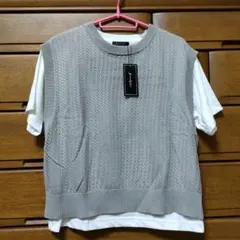 しまむら ニットベスト Tシャツ セット L
