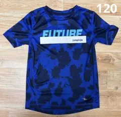 ⭐️120cm スポーツ　Tシャツ　吸湿速乾　青　男の子　サッカー