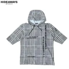 未使用品【HIDEWAYS】半袖パーカー/総柄/サイズ48★ハイダウェイニコルのサムネイル
