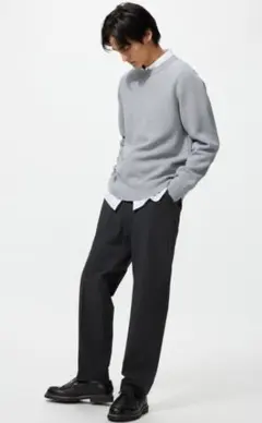 ◆新品◆【UNIQLO】スマートアンクルパンツ レギュラーフィット ブラック M