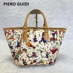 【美品】ピエログイディ マジックサーカス トートバッグ ホワイト 総柄のサムネイル
