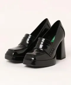 【値下げ！】チャンキーヒールローファー