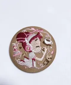 おジャ魔女どれみ　刺繍缶バッジ　どれみ