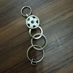 サッカーボールモチーフ キーホルダー