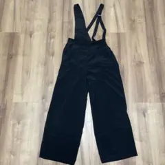ブラック サロペット ワイドパンツのサムネイル