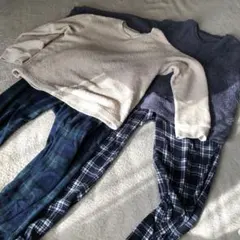 UNIQLO フリース　パジャマ　150 キッズ　２組セット