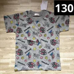 スーパーマリオ　総柄　半袖　Tシャツ　ユニバ　USJ 130