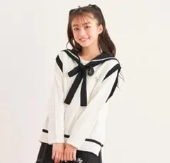 新品タグ付メゾピアノジュニア セーラーベスト＆長袖Tシャツセット 160㎝