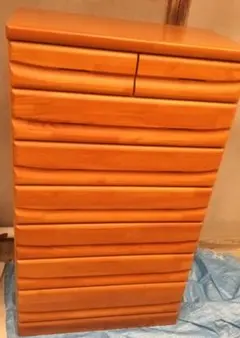 木製ブラウンチェスト 和風のタンス 7段8引き出し - メルカリ