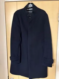 ÉDIFICE ネイビー ウールコート L