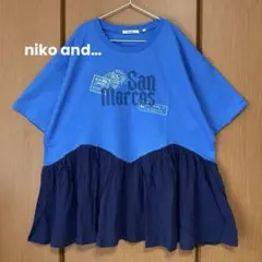【新品】＊niko and…＊フレアヘムプリントＴシャツのサムネイル