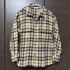 GU ジーユー　チェック柄フランネルシャツ 140サイズ　送料込