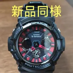 新品同様 カシオ G-SHOCK GA-200SH-1AJF ブラック/レッドのサムネイル