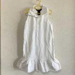 訳あり　ラルフローレン　M 140cm ホワイトワンピース