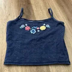 Quiksilver ROXY花柄刺繍 キャミソール サイズ10