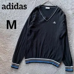 adidas golf アディダス Ｖネックニット　黒 M ゴルフウェア メンズのサムネイル