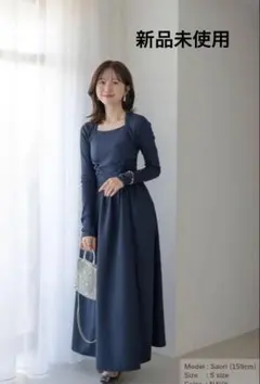 本日のみ値下げanuans ワンピース ダブルフェイスニットフレア