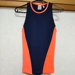 adidasSTELLASPORT タンクトップ ネイビー/オレンジ OT