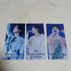 BTS Yet to Come in Cinemas クリアファイル 3枚セット