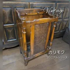美品】カリモク 木製 樽型 傘立て アンブレラスタンド 昭和レトロ