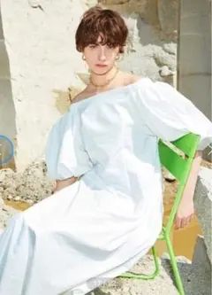 FRAY.I.D ボリュームスリーブオフショルワンピース